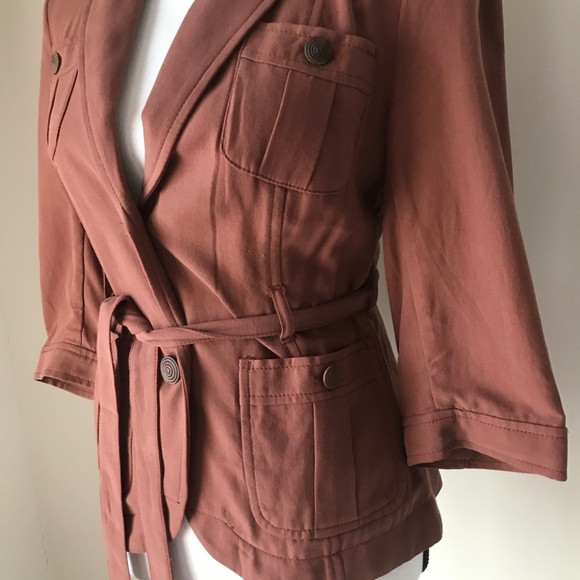 Anthropologie Cartonnier Brown Blazer Jacket - Picture 3 of 5
